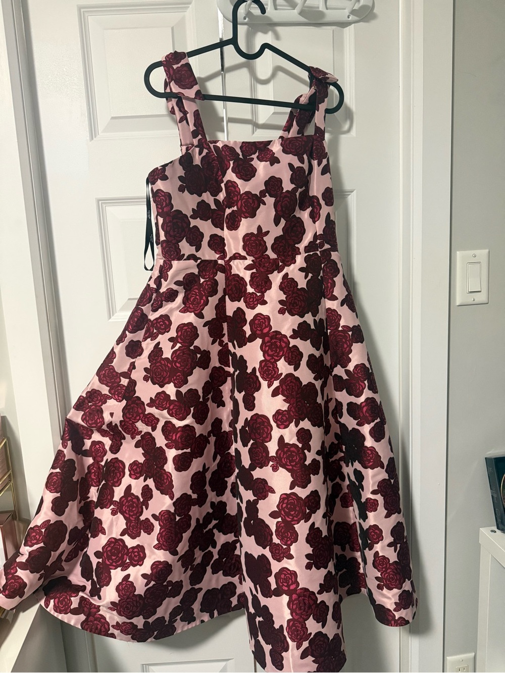Kate spade Pink Dress with Burgundy Rose Print
